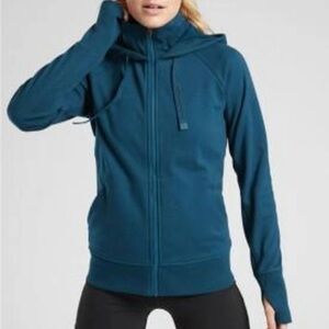 Athleta Teal Full-Zip Hoodie‎